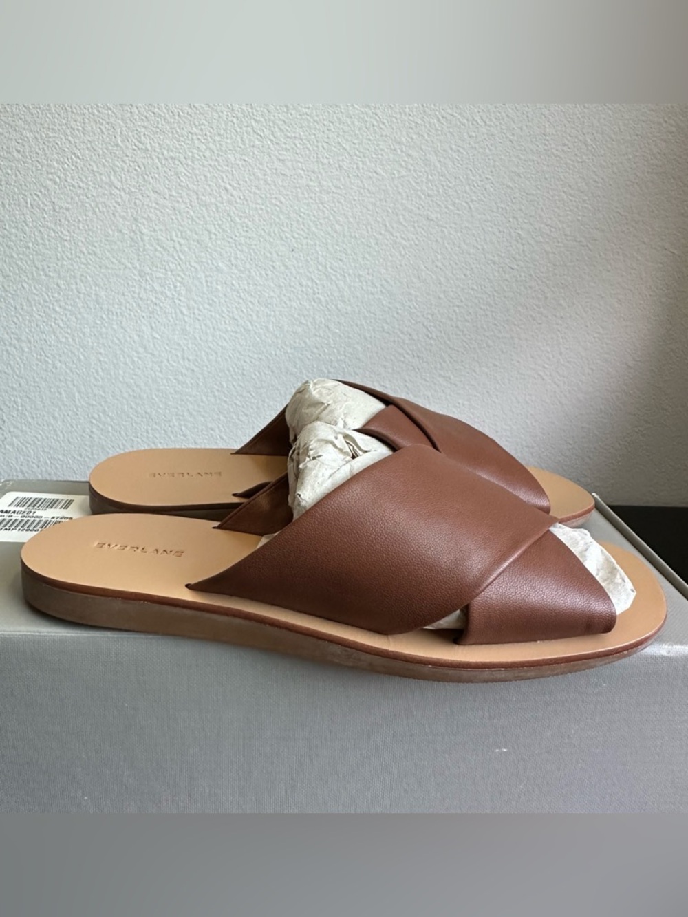 Everlane The Day Crossover Sandal in Sienna Brown Size: 6, NWB - Picture 2 of 15